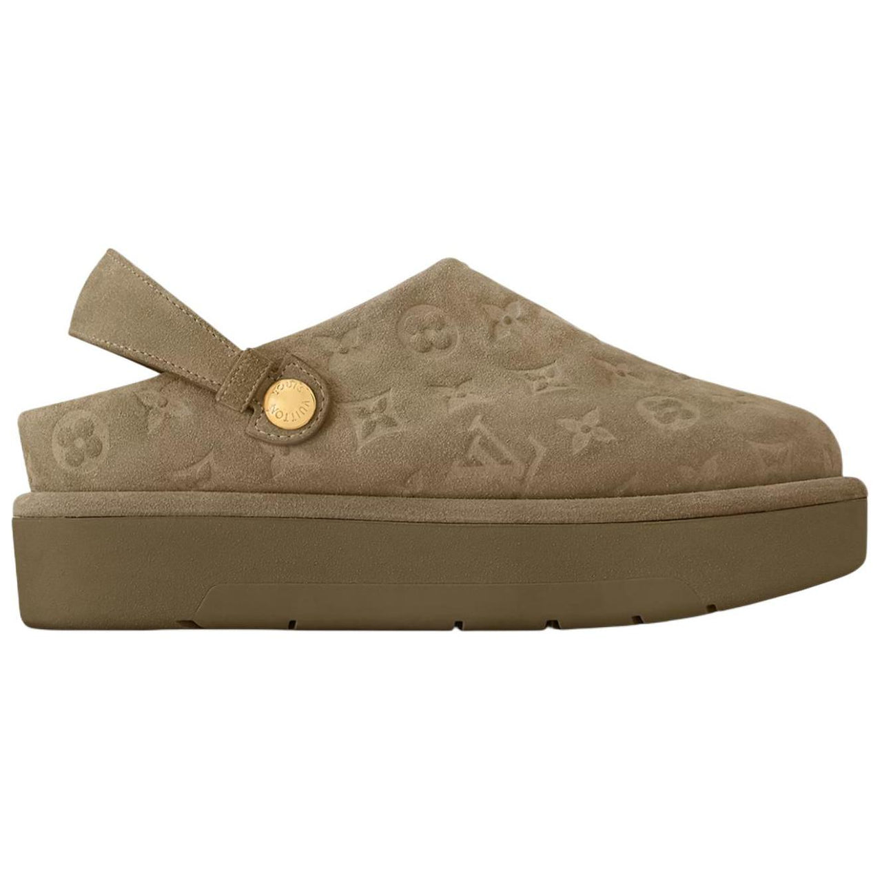 LOUIS VUITTON Aspen Casual Single Shoes Women's Khaki Green