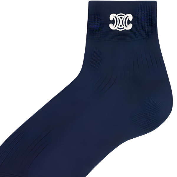 CELINE Ankle Socks Unisex 1 Pack Dark Blue