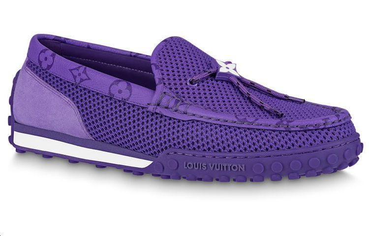 LOUIS VUITTON Louis Vuitton Moccasin Shoes Casual Shoes Men's Purple