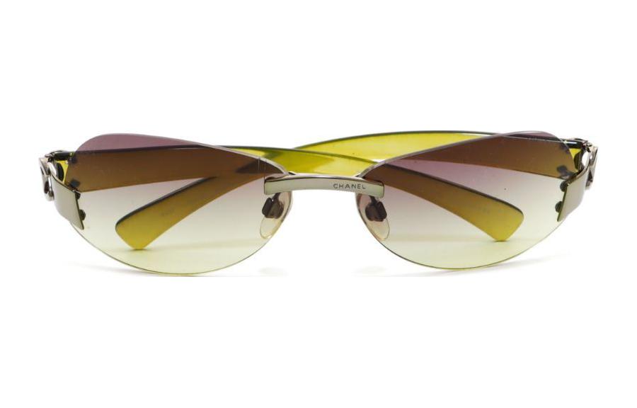 CHANEL 2000s Cc Plaque Rimless Sunglasses