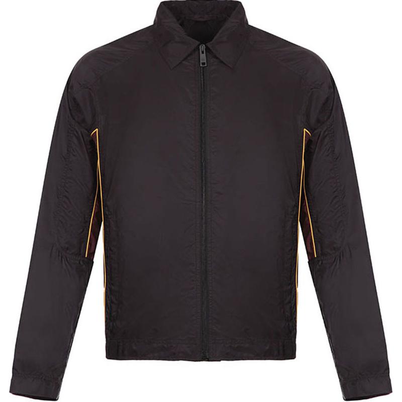 PRADA Jackets Men Black Burgundy