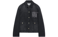 LOEWE Leather-pocket Denim Jacket
