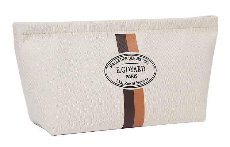 GOYARD Cotton Clutch Storage Bag Unisex Beige