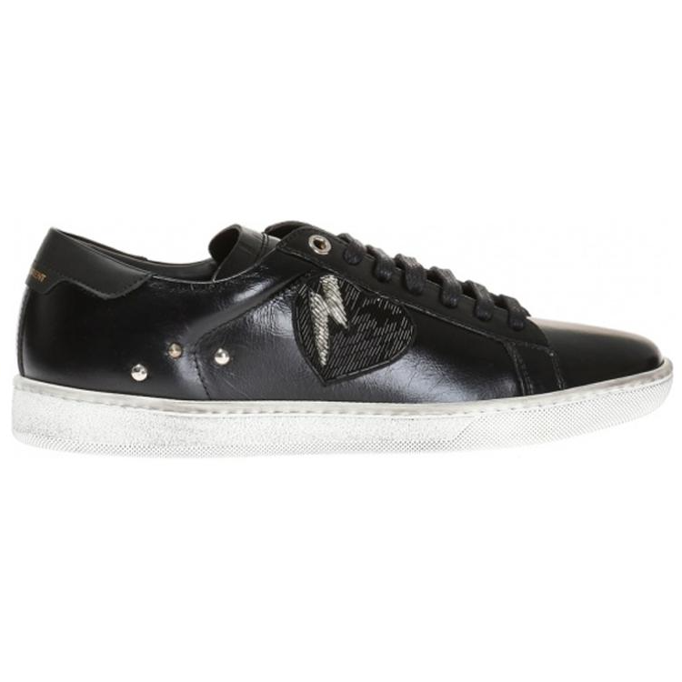 SAINT LAURENT SL/01 Low-Top Stylish Skateboarding Shoes Women's Black