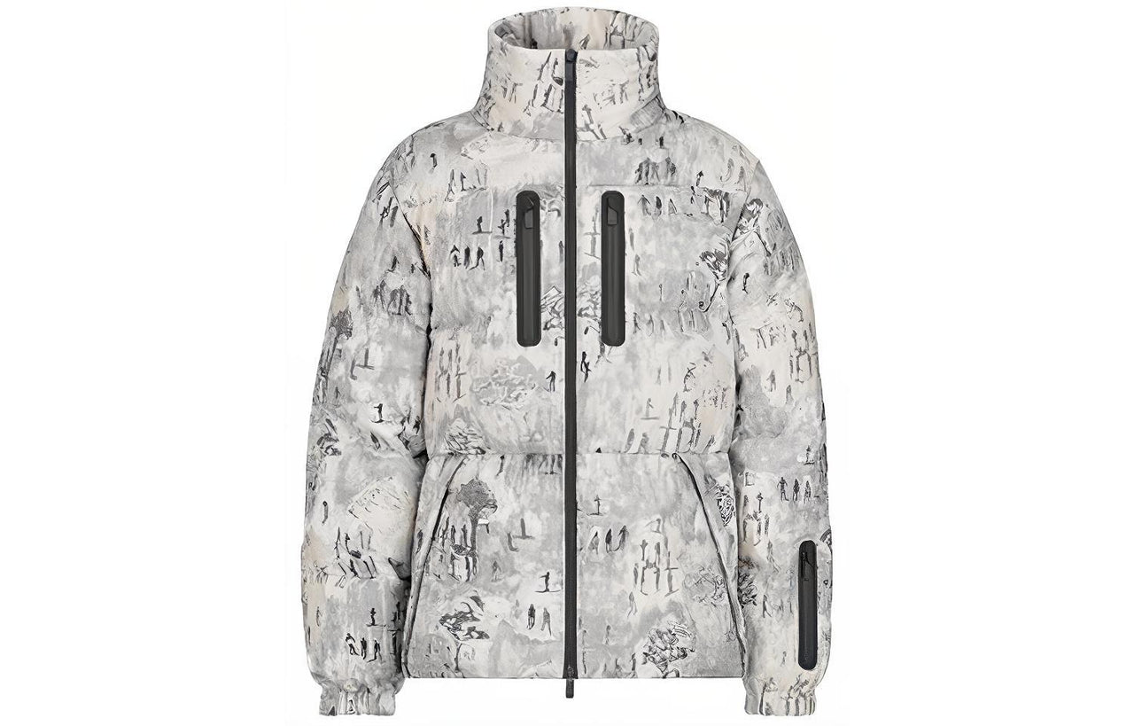 DIOR x Peter Doig Down Jacket Men's White