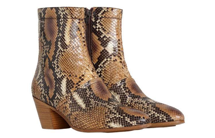 CELINE Ankle Boots Women's Brown