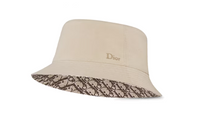 DIOR Cotton Bucket Hats Men's Khaki/Brown