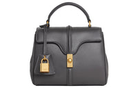 CELINE 16 Satin Calfskin Shoulder Bag Crossbody Bag Handbag Mini Women's Gray