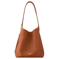 LOUIS VUITTON Low Key Hobo Calfskin Hobo Bag, Handbag, Shoulder Bag Small Size Women's Cognac