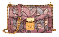 MIU MIU Water Snake Skin Shoulder Bag Crossbody Bag Women's Antique