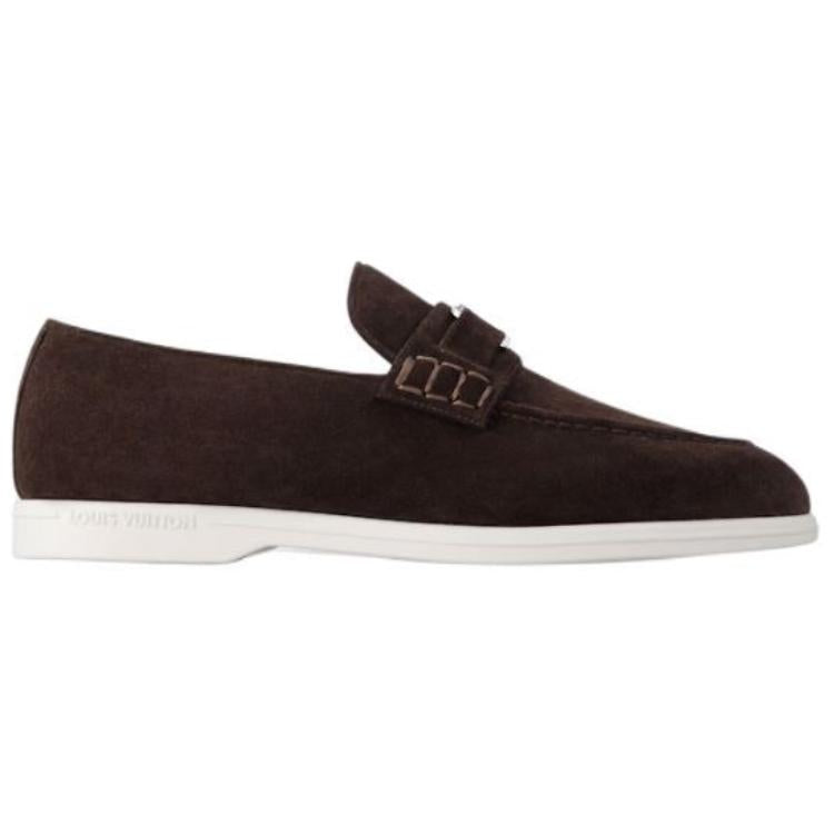 LOUIS VUITTON Estate Loafers Men's Brown