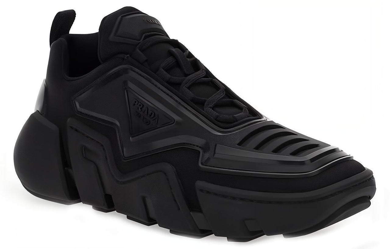 PRADA Techno Stretch Low-Top Casual Shoes Men's Black