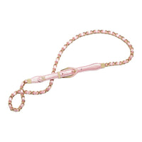 CHANEL Badge Detail Lambskin Metal Leather Belts Women's Pink