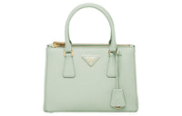 PRADA Galleria Killer Bag Leather Shoulder Bag Crossbody Bag Handbag Small Size Women's Army Green