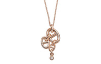 HERMES Necklace Pendant Women's Rose Gold