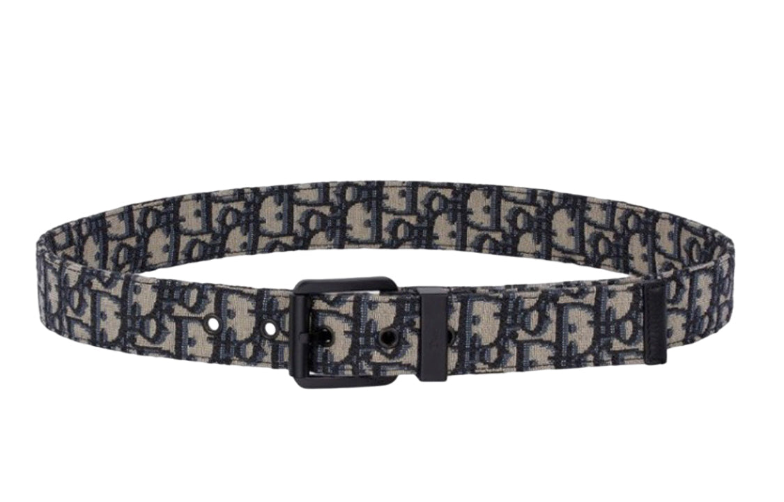 DIOR Belt Unisex Green Width: 3.5cm