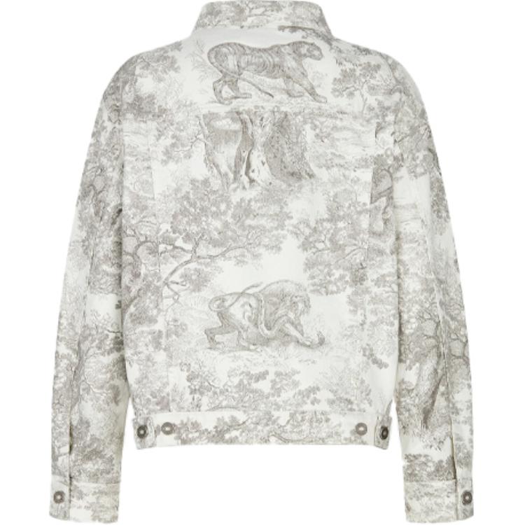 DIOR Quarterly New Products Denim Jackets Women's Gray