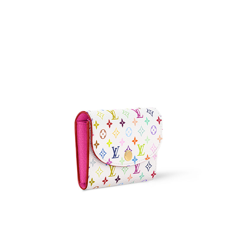LOUIS VUITTON X Takashi Murakami Rosalie Coin Purse White Multicolored