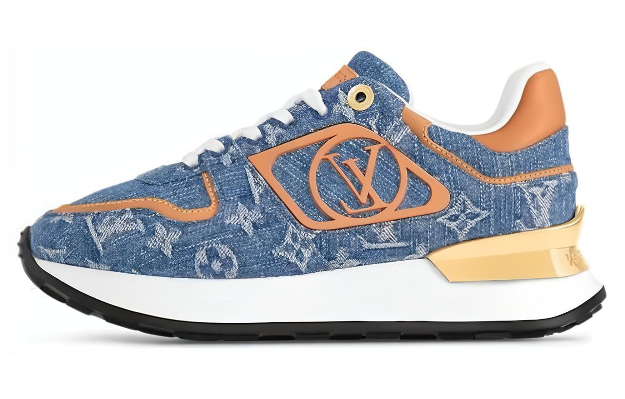 LOUIS VUITTON NEO RUN AWAY Low-Top Casual Shoes Women's Blue
