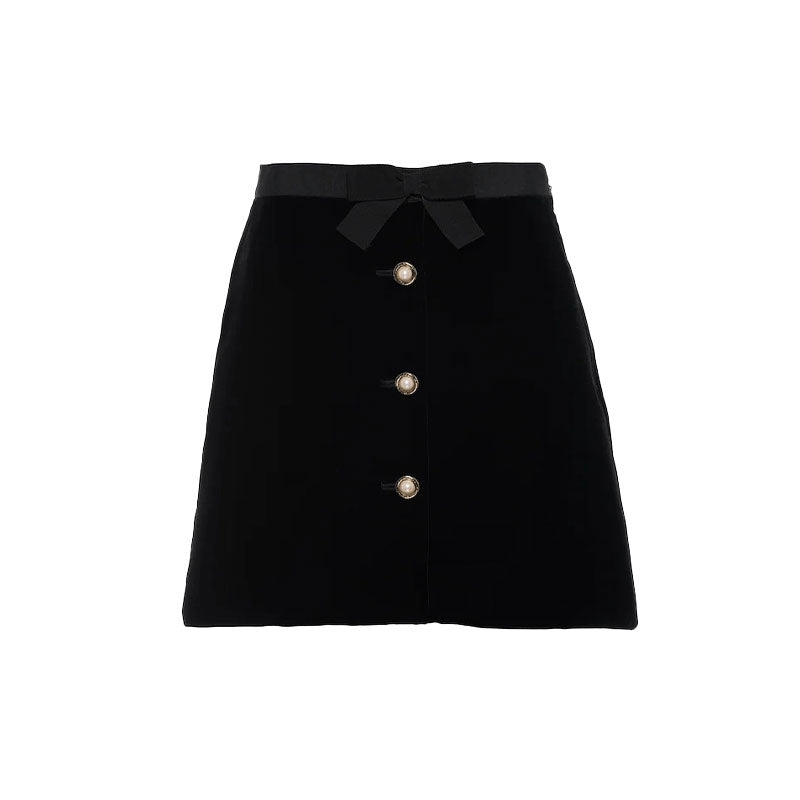 MIU MIU Casual Short Skirts Women's Black
