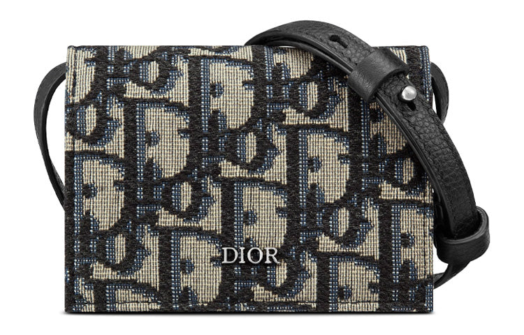 DIOR Canvas Bag, Crossbody Bag, Card Holder, Coin Purse, Crossbody Bag Mini Unisex Denim Blue