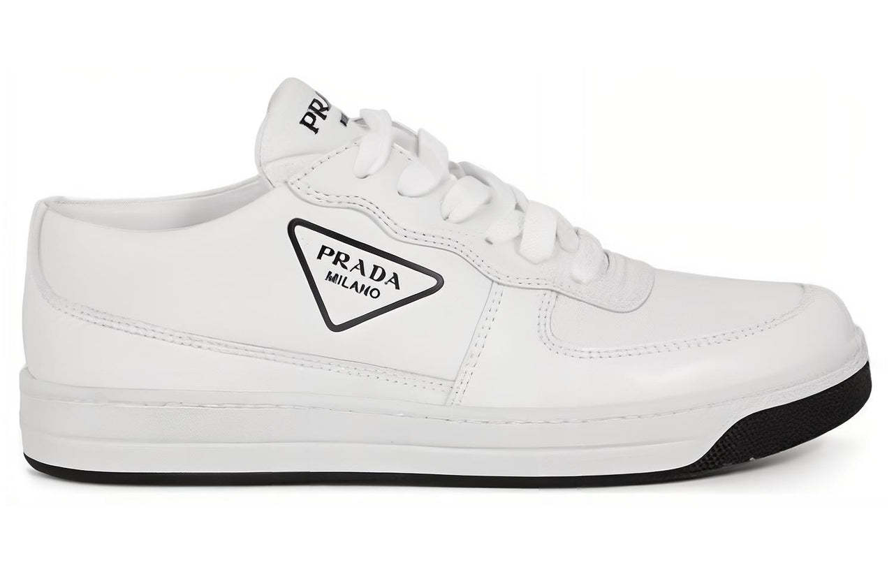 PRADA Low Top Skateboard Shoes Women's White