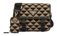 PRADA Symbole Fabric With Leather Crossbody Bag, Shoulder Bag Men's