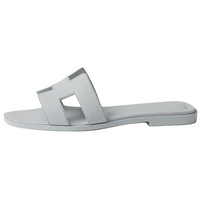 HERMES Oran Slide Slippers Women's Blue
