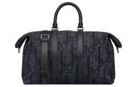 DIOR Oblique Printed Fabric Shoulder Bag, Crossbody Bag, Handbag, Travel Bag Men's Black