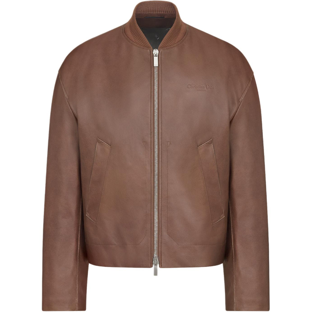 DIOR FW24 Leather Jacket Men's Brown
