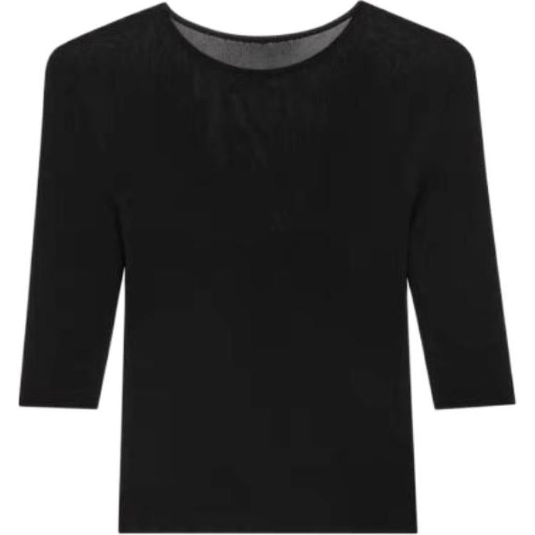 SAINT LAURENT Cassandre Crewneck Knitted Top