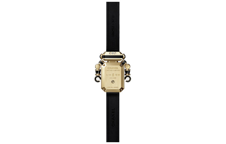 CHANEL Wrist Watch Quartz Movement Rubber Strap Black Dial Women's Watch
