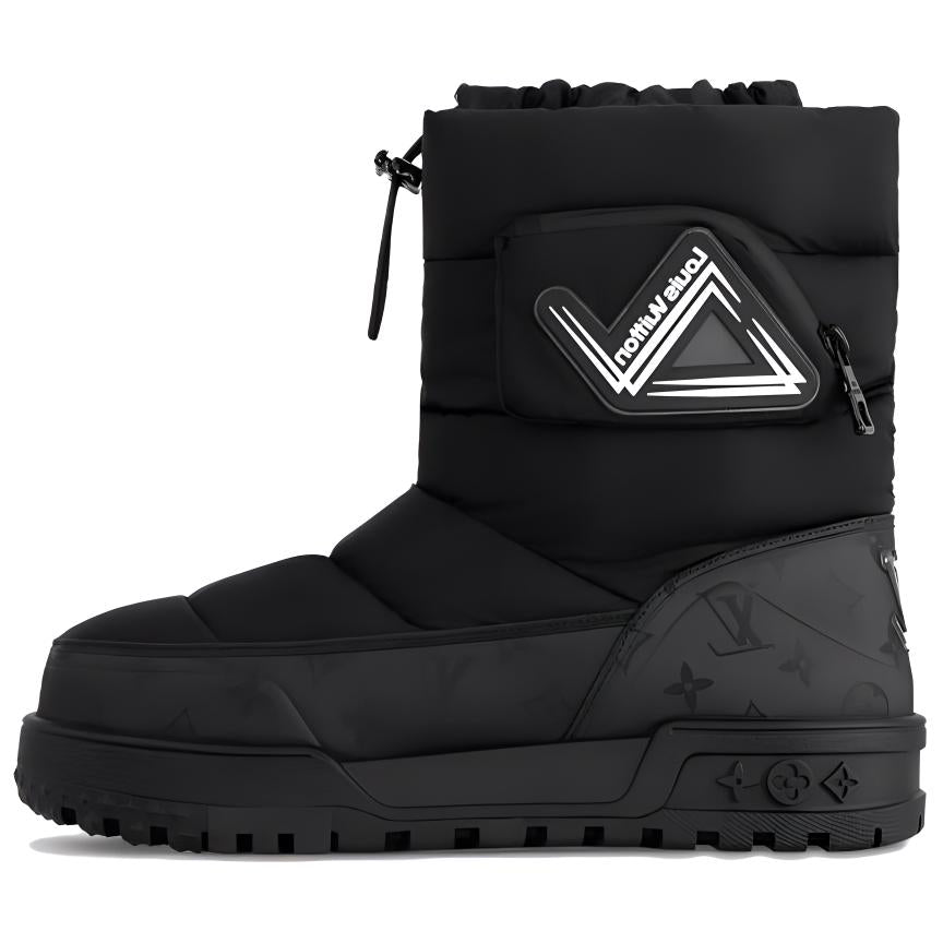 LOUIS VUITTON ALPINE Crew Snow Boots Men's Black