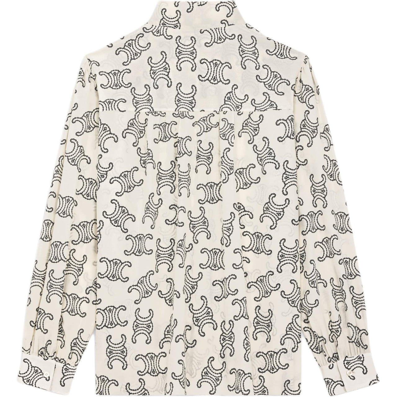 CELINE Lavallière Blouse In Crêpe De Chine
