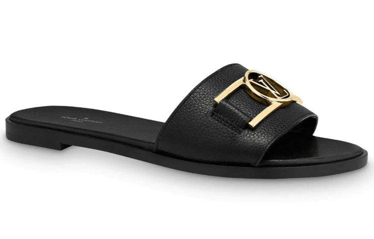 LOUIS VUITTON Lock It Slides 'Black' Women's