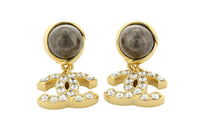 CHANEL Earrings Women's Gold