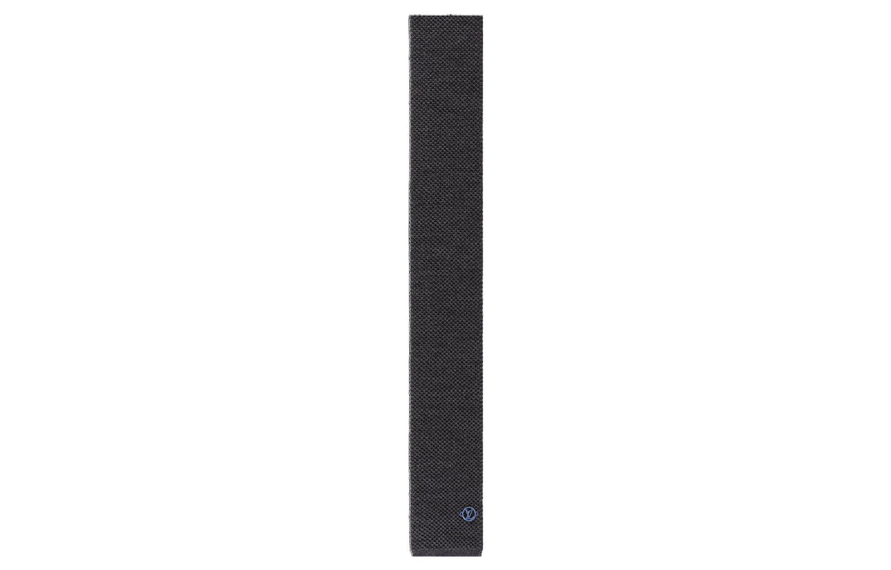 LOUIS VUITTON Silk-wool Blend Tie Men's Blue