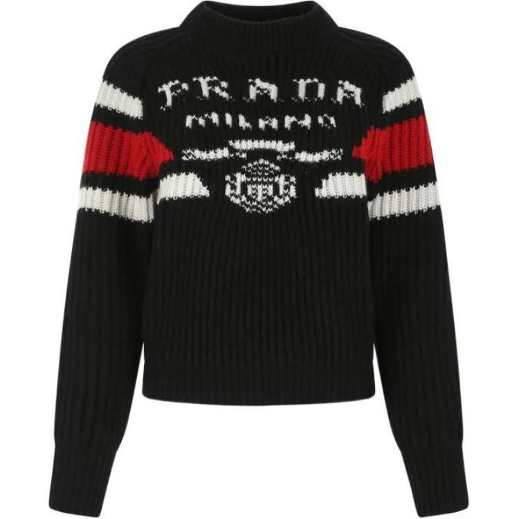 PRADA Cashmere Sweaters Women's Black