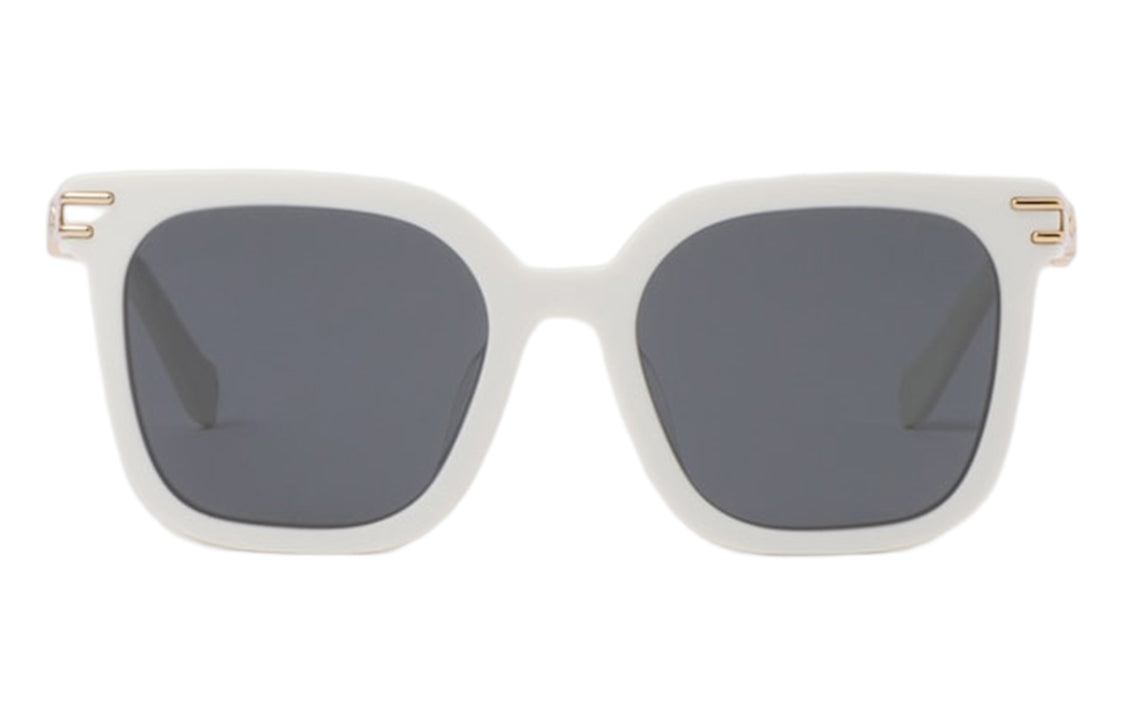 MIU MIU Acetate Square Sunglasses Women's White