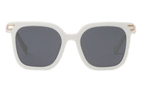 MIU MIU Acetate Square Sunglasses Women's White