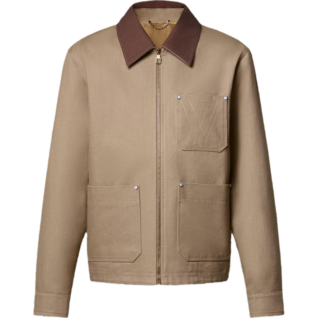 LOUIS VUITTON Workwear Cotton Canvas Blouson