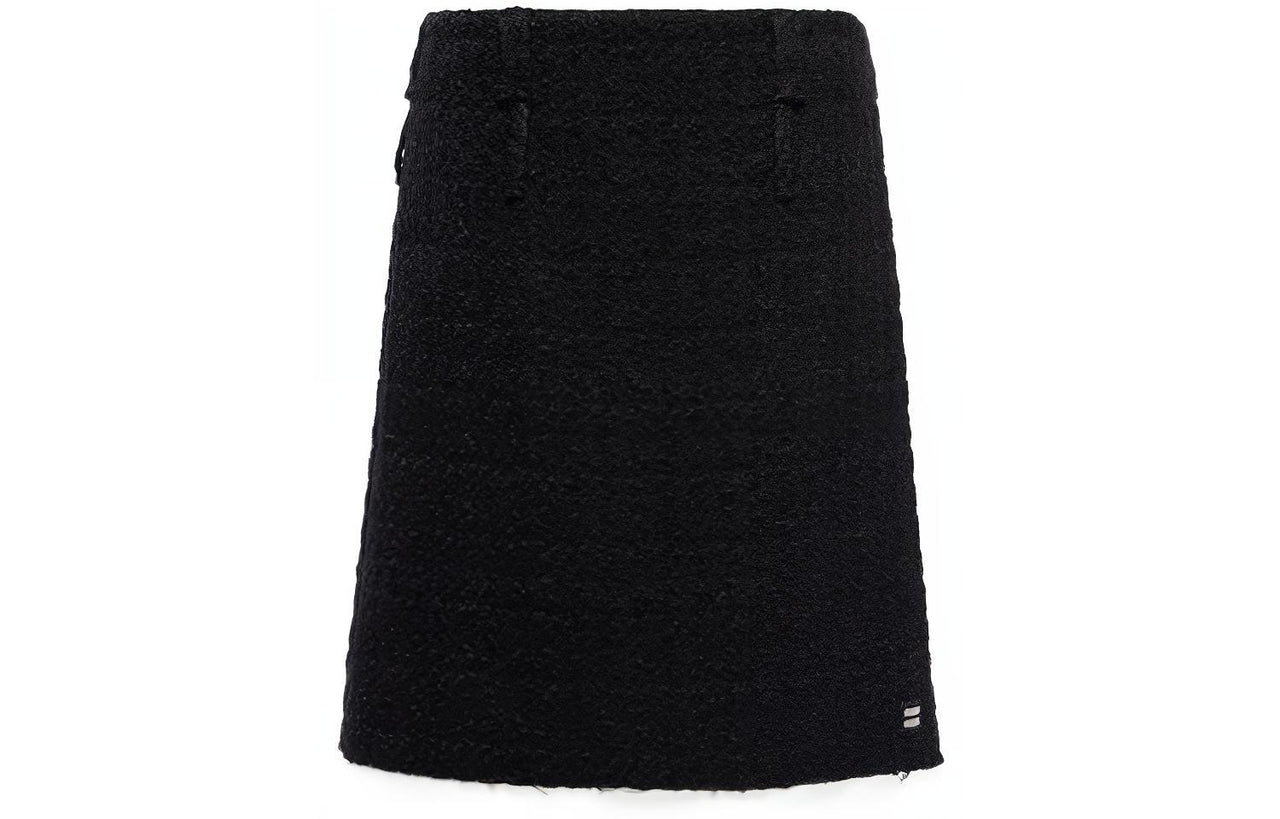 MIU MIU FW22 Casual Long Skirt Women's Black
