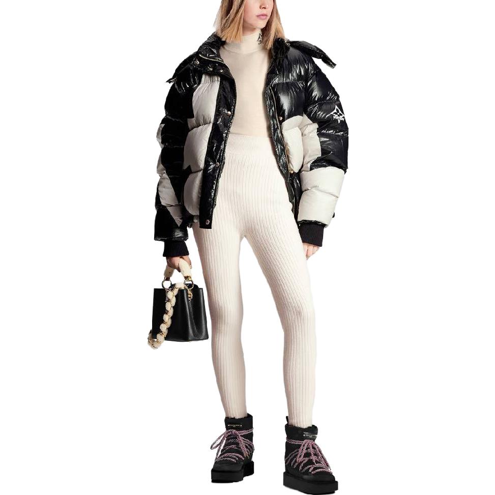 LOUIS VUITTON Abstract Monogram Flower Puffer Jacket