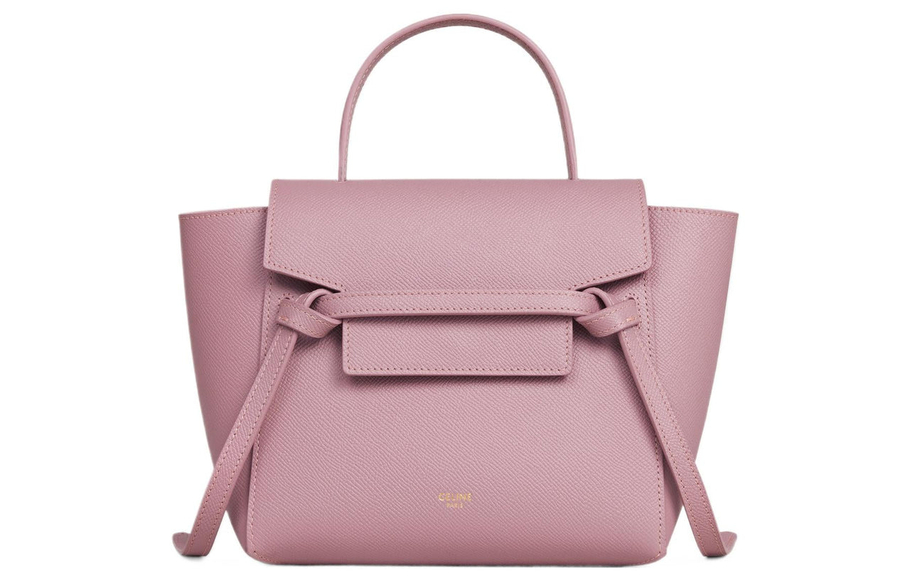 CELINE Grained Calfskin Catfish Bag Shoulder Bag Crossbody Bag Handbag Extra Mini Women's Petal Pink