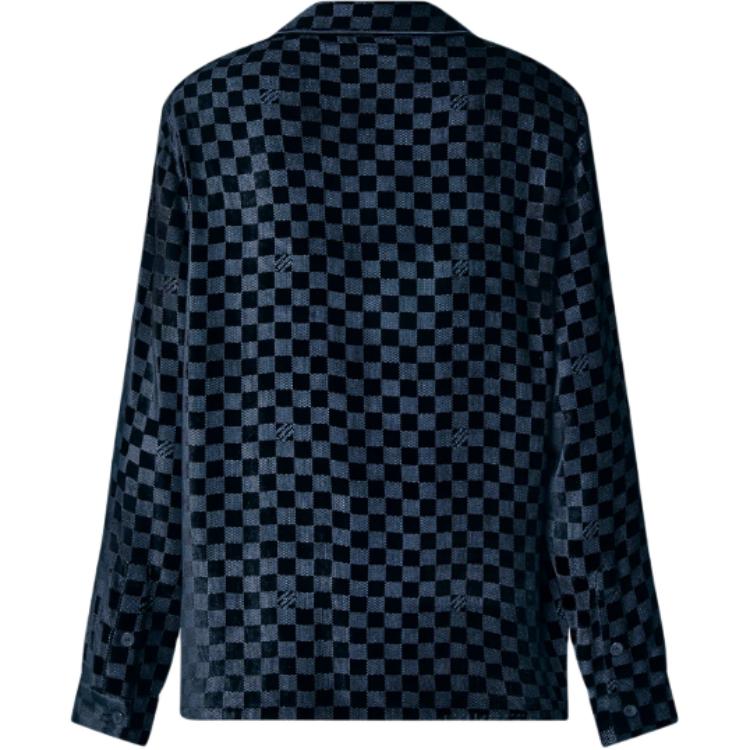 LOUIS VUITTON Silk-Blend VeLOUIS VUITTONet Long-Sleeved Evening Overshirt