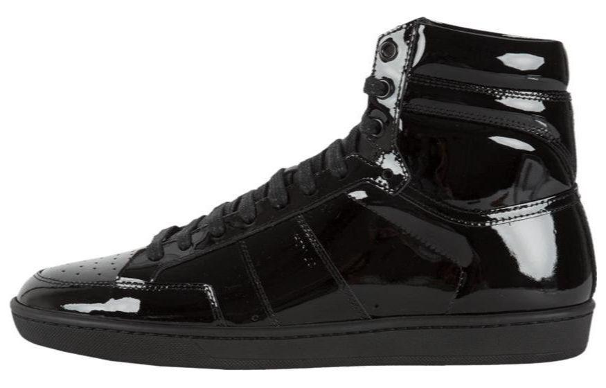 SAINT LAURENT SL/10 High-Top Skateboard Shoes Men's Black