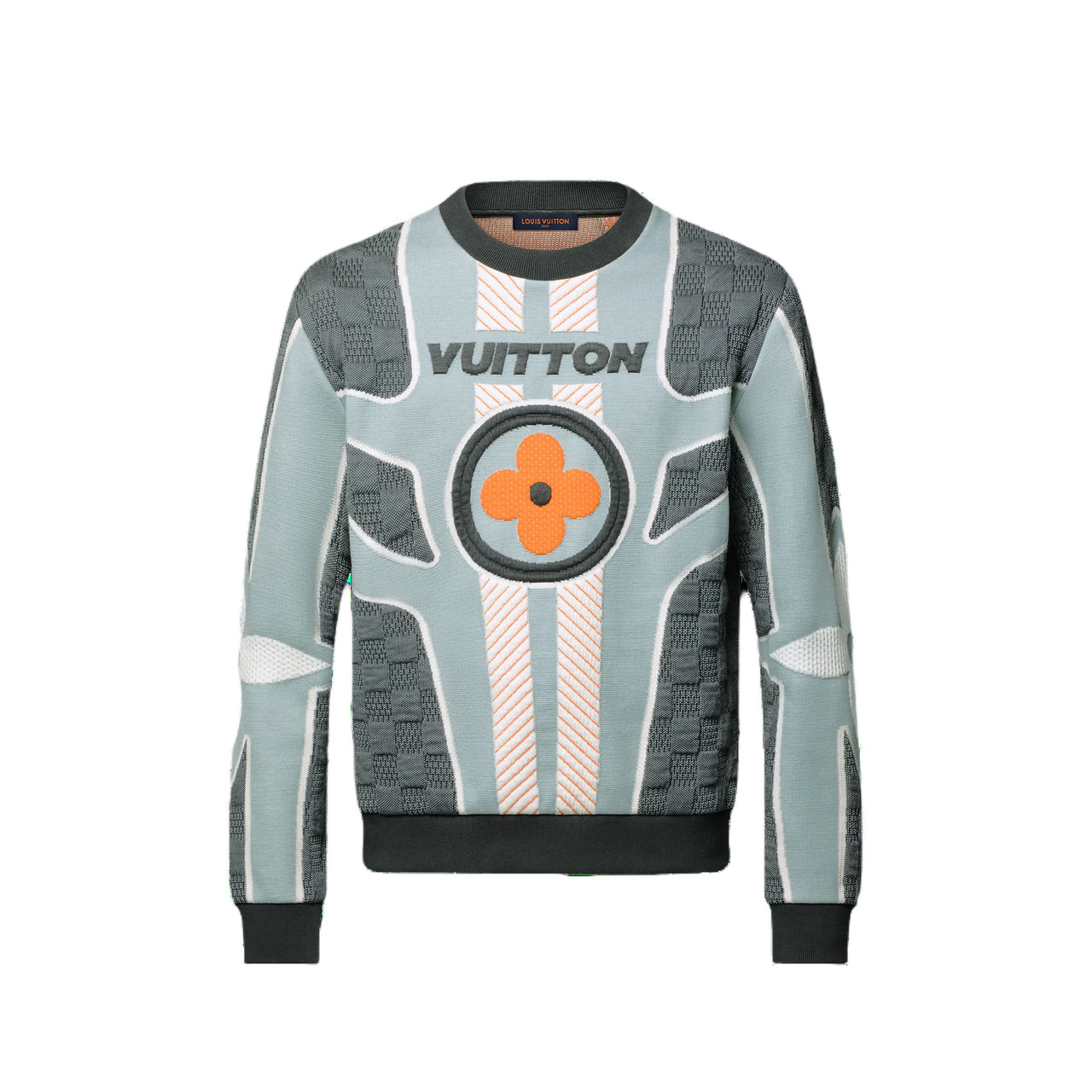 LOUIS VUITTON Quilted Cotton Blend Crewneck