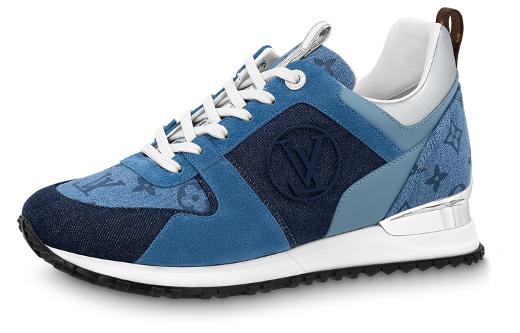 LOUIS VUITTON Run Away Anti-Slip Wear-Resistant Low-Top Sports Casual Shoes Women's Blue