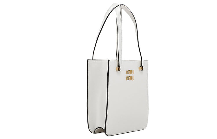 MIU MIU Leather Shoulder Bag, Crossbody Bag, Handbag Women's White