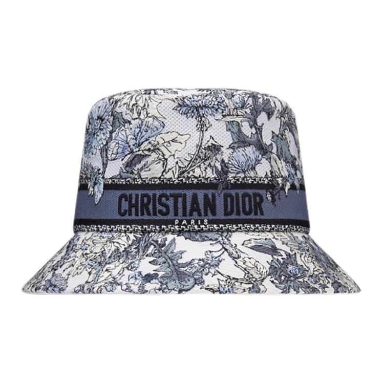 DIOR Cotton Polypropylene Bucket Hats Women's Blue